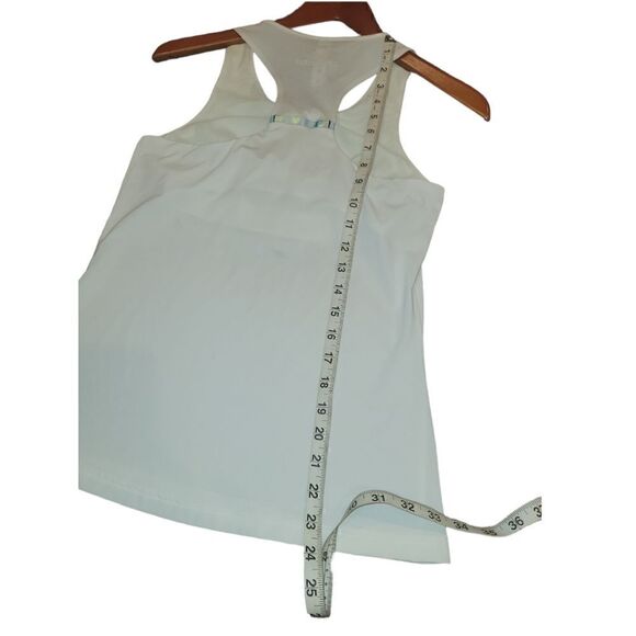 Adidas White Climachill Racerback Tank with Built in Bra S 8-10 - Picture 9 of 12